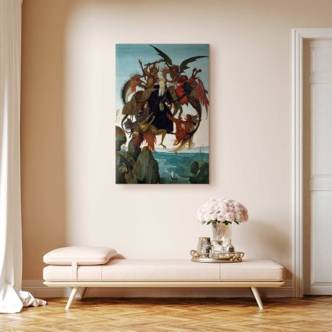 Obraz - Michał Anioł - Męczarnie św. Antoniego 20x30 Na płótnie włoskim