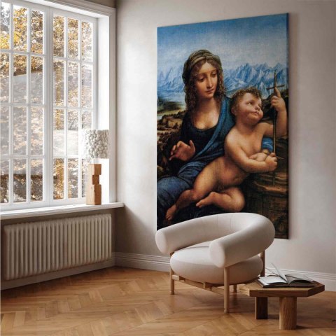 Obraz XXL - Leonardo da Vinci - Madonna z kądzielą 107x160