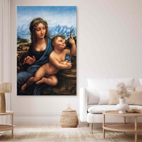 Obraz XXL - Leonardo da Vinci - Madonna z kądzielą 160x240