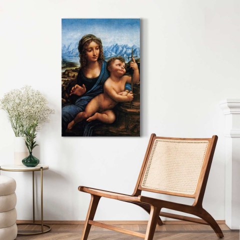 Obraz - Leonardo da Vinci - Madonna z kądzielą 20x30 Premium Print