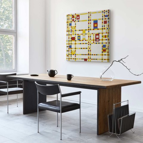 Obraz - Piet Mondrian - Broadway Boogie Woogie 40x40 Na płótnie włoskim