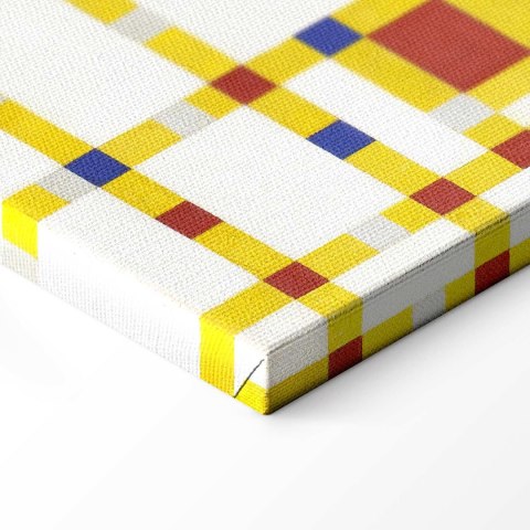Obraz - Piet Mondrian - Broadway Boogie Woogie 60x60 Na płótnie włoskim