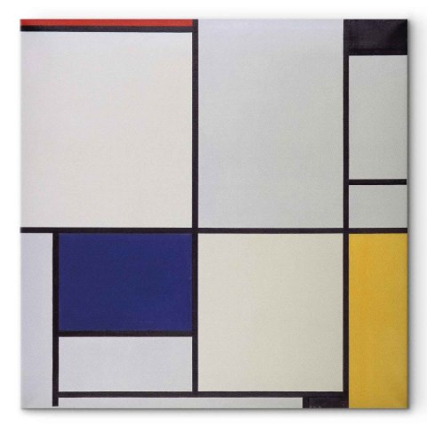 Obraz - Piet Mondrian - Tableau I 60x60 Na płótnie włoskim