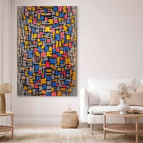 Obraz XXL - Piet Mondrian - Kompozycja 107x160