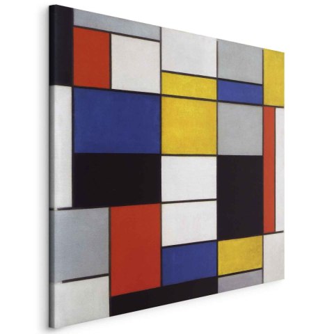 Obraz - Piet Mondrian - Kompozycja A 40x40 Na płótnie włoskim