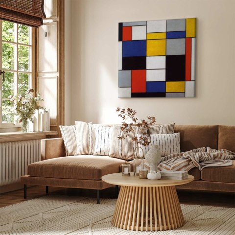 Obraz - Piet Mondrian - Kompozycja A 40x40 Na płótnie włoskim