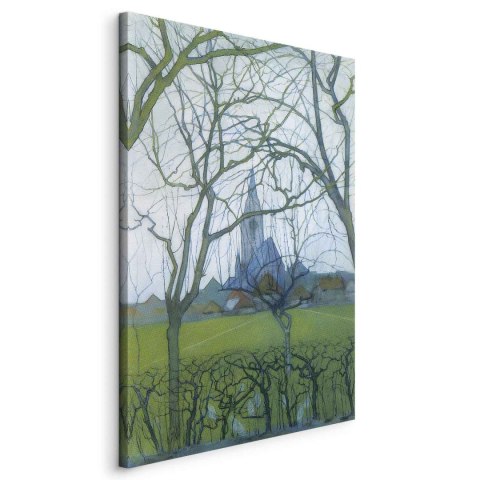 Obraz - Piet Mondrian - Kościół Św. Jakuba 60x90 Standard