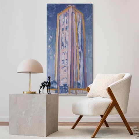 Obraz - Piet Mondrian - Latarnia morska w Westcapelle 30x60 Na płótnie włoskim