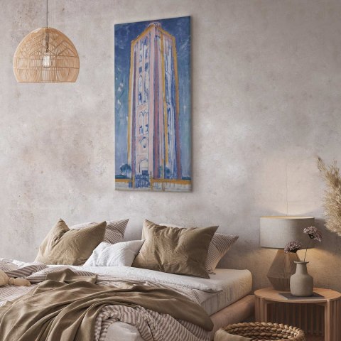 Obraz - Piet Mondrian - Latarnia morska w Westcapelle 40x80 Na płótnie włoskim