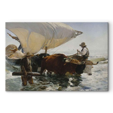 Obraz - Joaquín Sorolla y Bastida - Powrót z połowu 30x20 Premium Print