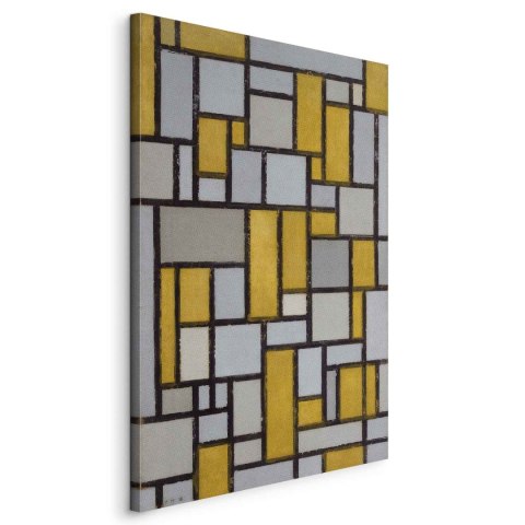 Obraz XXL - Piet Mondrian - Kompozycja z siatką 1 133x200