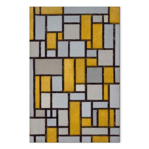 Obraz XXL - Piet Mondrian - Kompozycja z siatką 1 87x130