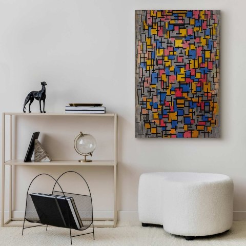 Obraz - Piet Mondrian - Kompozycja 40x60 Standard