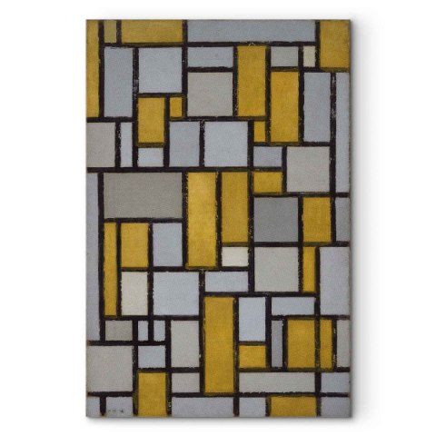 Obraz - Piet Mondrian - Kompozycja z siatką 1 20x30 Standard