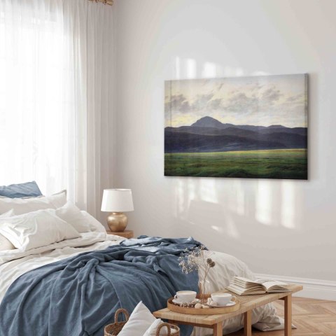 Obraz - Caspar David Friedrich - Górski krajobraz w Czechach 120x80 Na płótnie włoskim