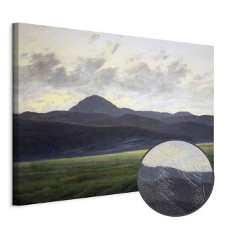 Obraz - Caspar David Friedrich - Górski krajobraz w Czechach 120x80 Premium Print