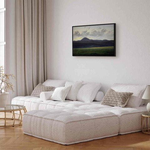 Obraz - Caspar David Friedrich - Górski krajobraz w Czechach 120x80 W ramie drewnianej czarnej