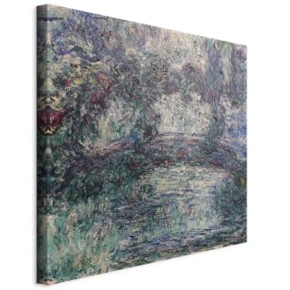 Obraz - Claude Monet - Japoński mostek 40x40 Na płótnie włoskim