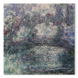 Obraz - Claude Monet - Japoński mostek 60x60 Na płótnie włoskim