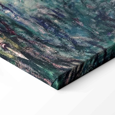 Obraz - Claude Monet - Japoński mostek 80x80 Na płótnie włoskim