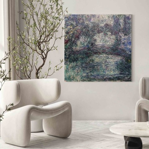 Obraz - Claude Monet - Japoński mostek 80x80 Standard