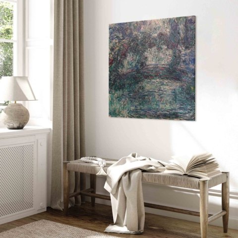 Obraz - Claude Monet - Japoński mostek 80x80 Standard