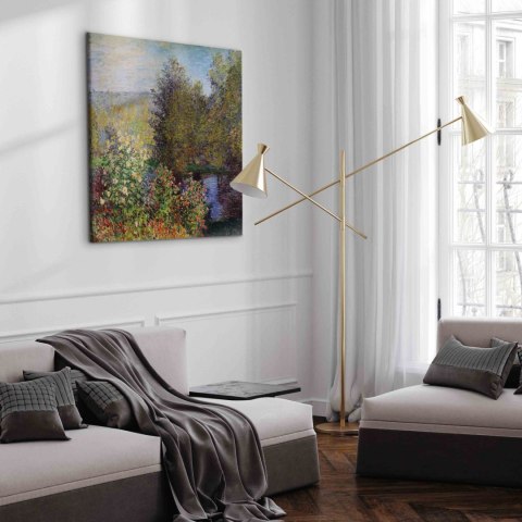 Obraz - Claude Monet - Kącik ogrodowy w Montgeron 40x40 Premium Print