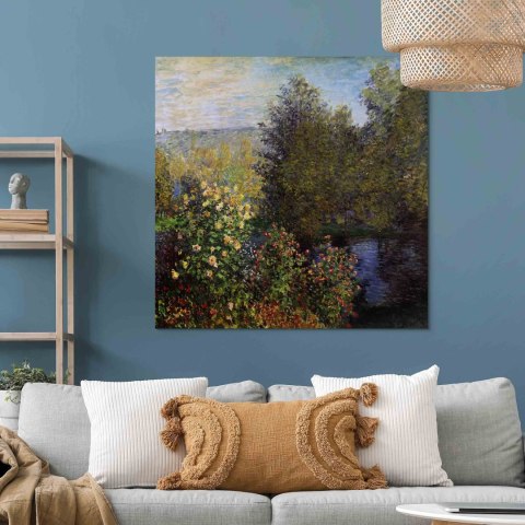 Obraz - Claude Monet - Kącik ogrodowy w Montgeron 60x60 Standard