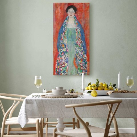 Obraz - Gustav Klimt - Portret Fräulein Lieser 30x60 Na płótnie włoskim