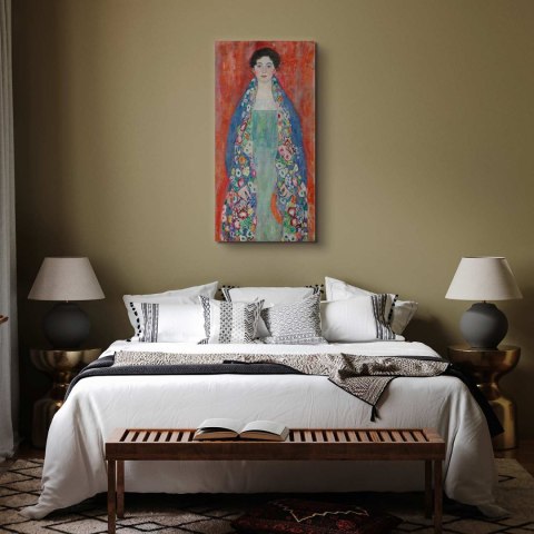 Obraz - Gustav Klimt - Portret Fräulein Lieser 40x80 Na płótnie włoskim