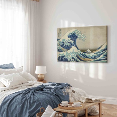 Obraz - Hokusai Katsushika - Wielka fala w Kanagawie 90x60 Akustyczny