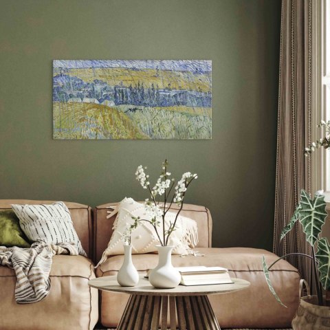 Obraz - Vincent Van Gogh - Pejzaż Auvers w deszczu 60x30 Standard