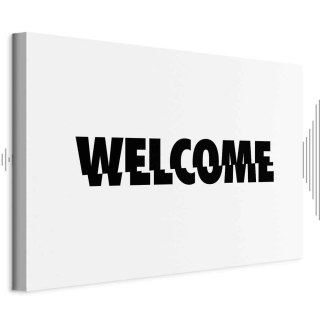 Obraz - Welcome (1-częściowy) szeroki 120x80 Akustyczny