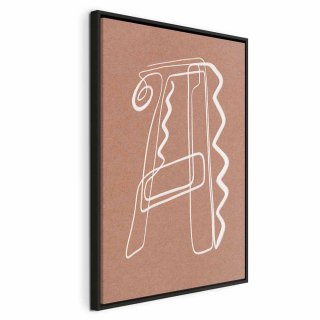 Obraz - Stylowe A (1-częściowy) pionowy 60x90 W ramie drewnianej czarnej