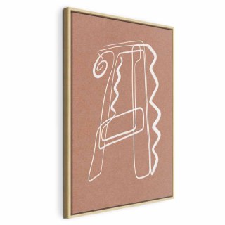 Obraz - Stylowe A (1-częściowy) pionowy 80x120 W ramie drewnianej naturalnej