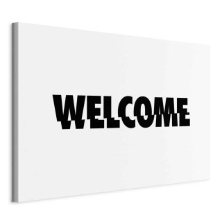 Obraz - Welcome (1-częściowy) szeroki 30x20 Na płótnie włoskim