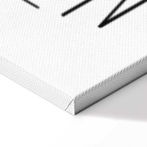 Obraz - Sztuka słów (1-częściowy) - inspirujący czarny napis na białym tle 20x30 Standard