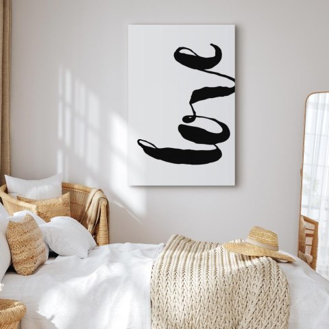 Obraz - Czarne Love (1-częściowy) pionowy 20x30 Standard