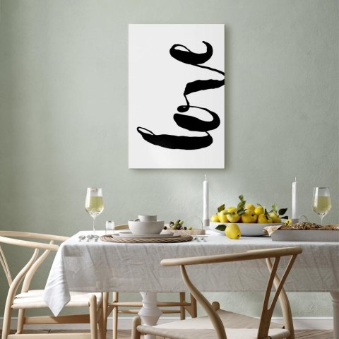 Obraz - Czarne Love (1-częściowy) pionowy 20x30 Standard