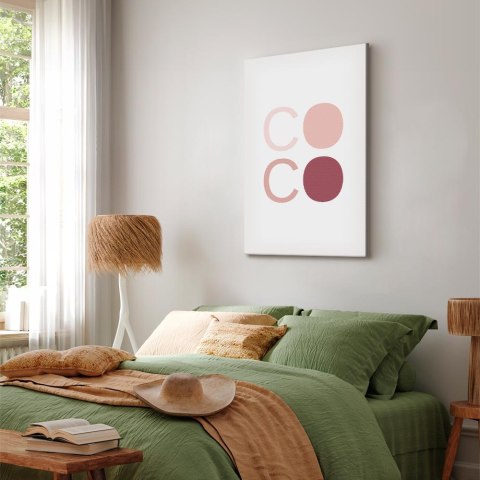 Obraz - Różowe Coco (1-częściowy) pionowy 20x30 Na płótnie włoskim
