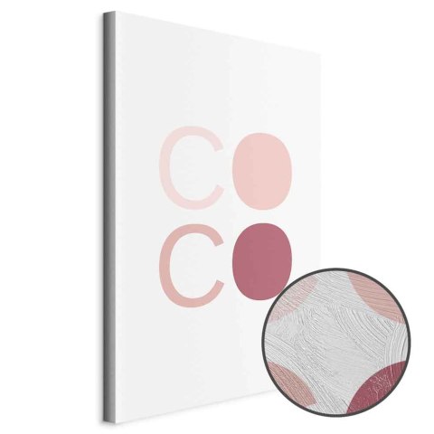 Obraz - Różowe Coco (1-częściowy) pionowy 20x30 Premium Print