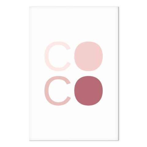 Obraz - Różowe Coco (1-częściowy) pionowy 20x30 Premium Print