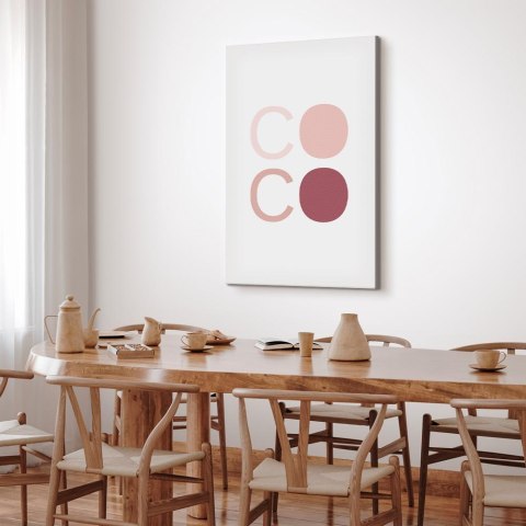 Obraz - Różowe Coco (1-częściowy) pionowy 20x30 Premium Print