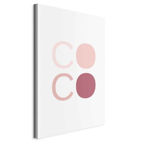 Obraz - Różowe Coco (1-częściowy) pionowy 40x60 Standard
