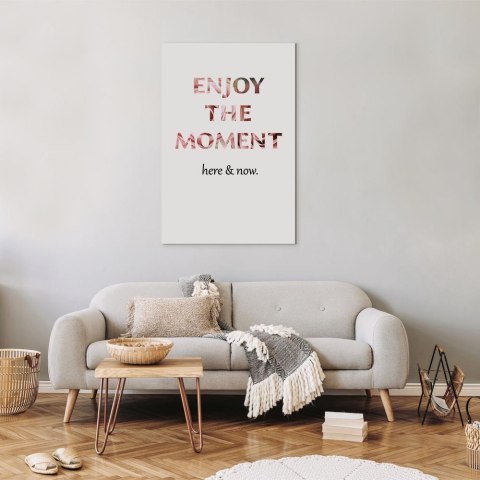 Obraz - Wyjątkowa chwila (1-częściowy) - napisy po angielsku na białym tle 20x30 Premium Print