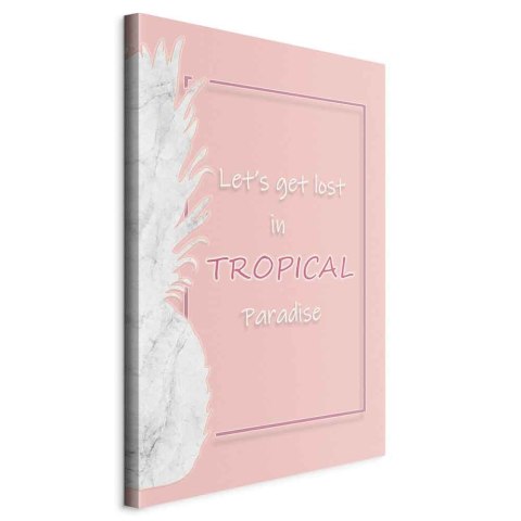 Obraz - Let's Get Lost in Tropical Paradise (1-częściowy) pionowy 20x30 Na płótnie włoskim