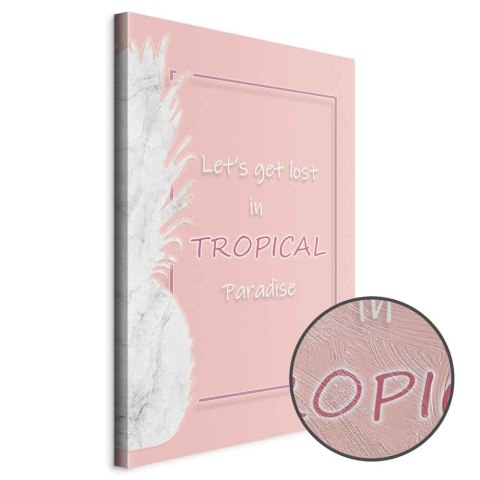 Obraz - Let's Get Lost in Tropical Paradise (1-częściowy) pionowy 20x30 Premium Print