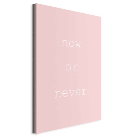 Obraz - Now or Never (1-częściowy) pionowy 40x60 Na płótnie włoskim