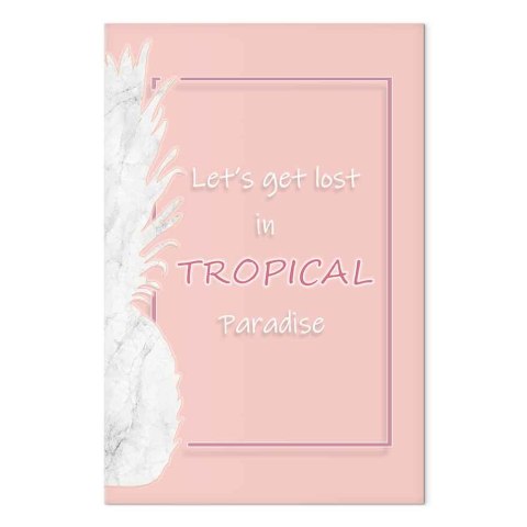 Obraz - Let's Get Lost in Tropical Paradise (1-częściowy) pionowy 20x30 Akustyczny