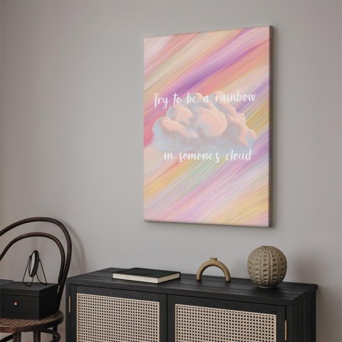Obraz - Try to Be a Rainbow (1-częściowy) pionowy 40x60 Na płótnie włoskim